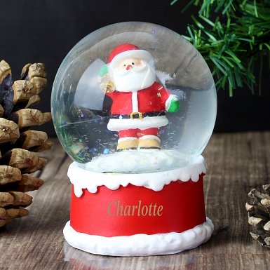 Personalised Santa Snow Globe