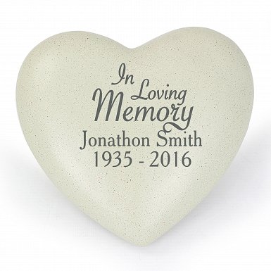 Personalised In Loving Memory Heart Memorial