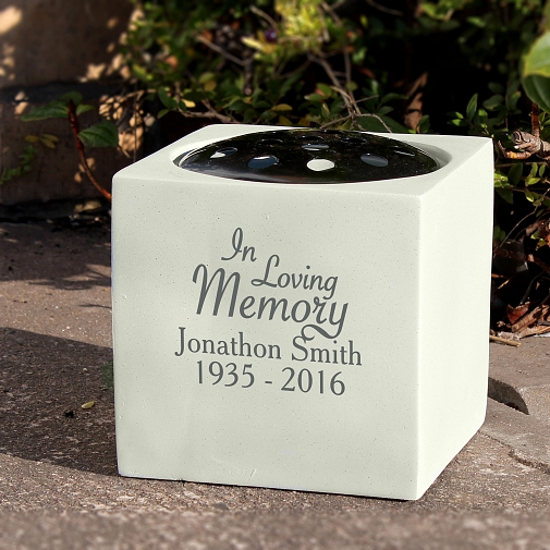 Personalised In Loving Memory Memorial Vase