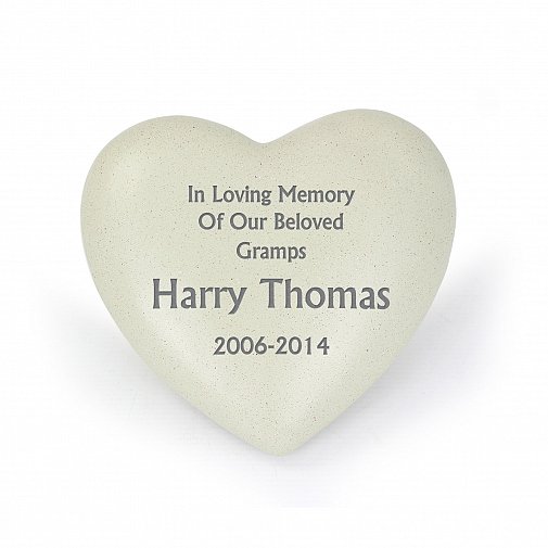 Personalised Heart Memorial