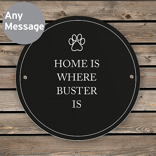Personalised Paw Prints Pet Sign