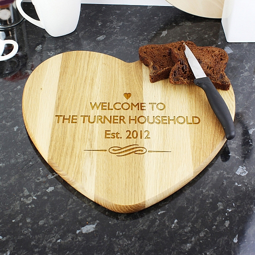 Personalised Heart Chopping Board