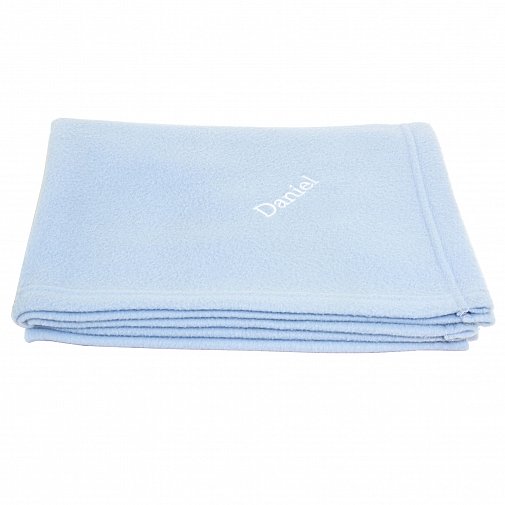 Personalised Blue Baby Blanket