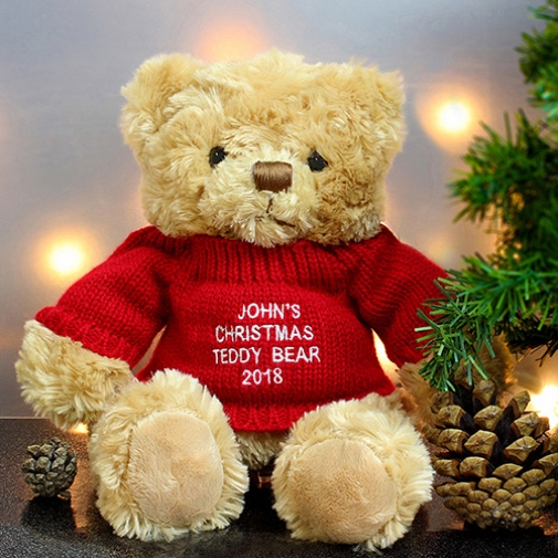 Personalised Christmas Message Bear