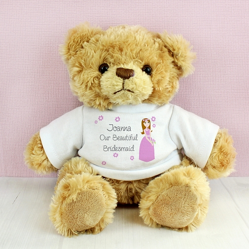 Personalised Fabulous Bridesmaid Message Bear