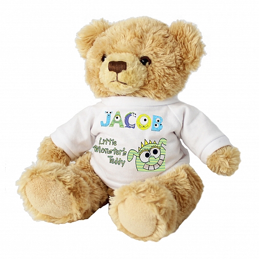 Personalised Little Monster Message Bear