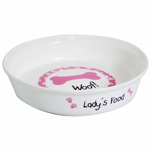 Personalised Pink Dog Bowl