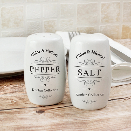 Personalised Salt and Pepper Pots