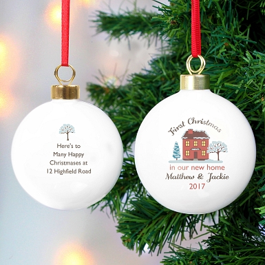 Personalised Cosy Christmas Bauble