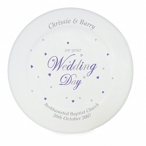 Personalised Wedding Day Plate