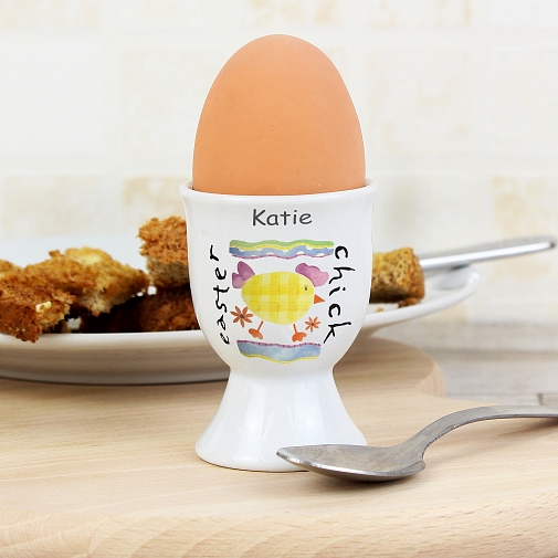 Personalised Easter chick Egg Cup