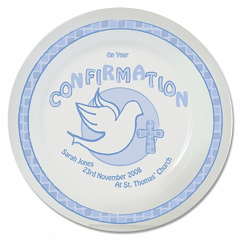 Personalised Blue Confirmation Plate