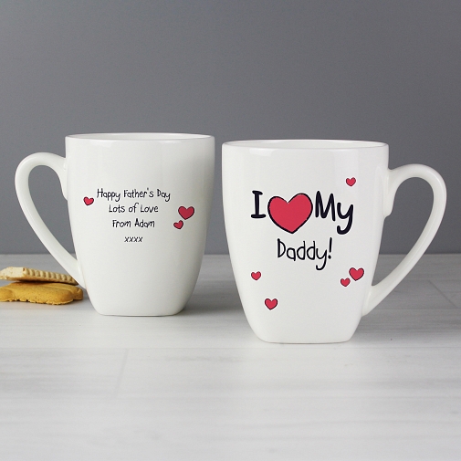 Personalised I Heart My Latte Mug