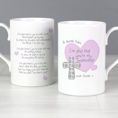 Personalised Godmother Slim Mug