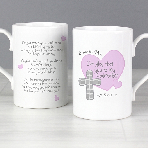 Personalised Godmother Slim Mug