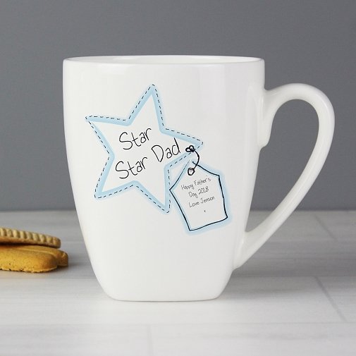 Personalised Star Stitch Latte Mug