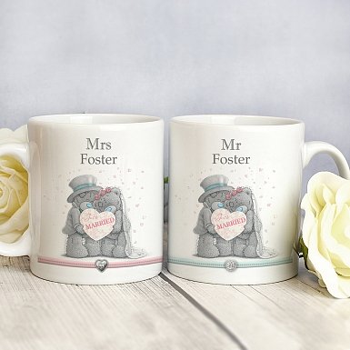 Personalised Me To You Wedding Couple Mug Set