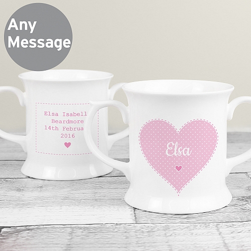 Personalised Stitch & Dot Girls Loving Mug
