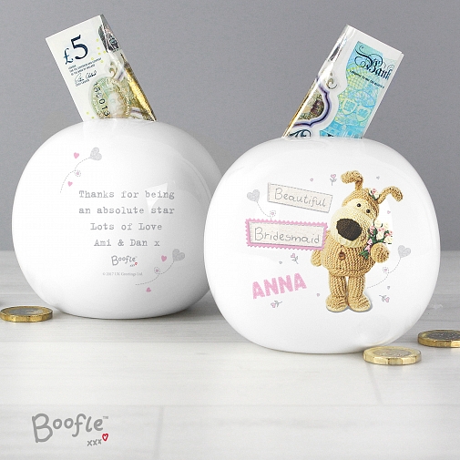 Personalised Boofle Girls Wedding Money Box