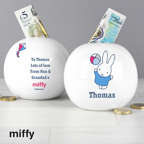 Personalised Miffy Playful Money Box