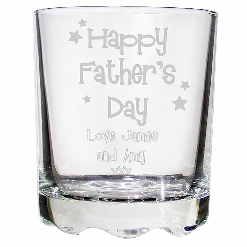 Personalised Happy Father's Day Stars Tumbler