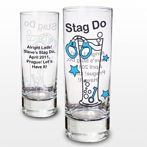 Personalised Stag Do Shot Glass