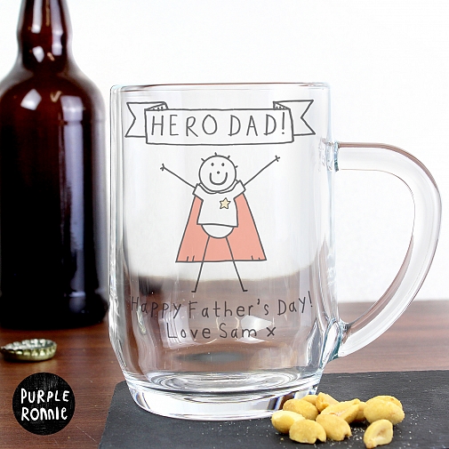 Personalised Purple Ronnie Super Hero Tankard