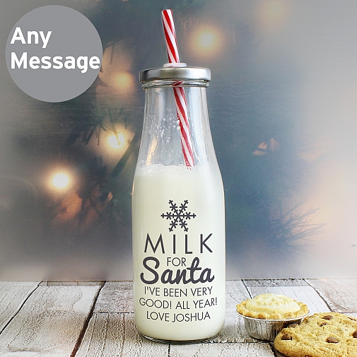 Personalised Milk for Santa Milk Bottle