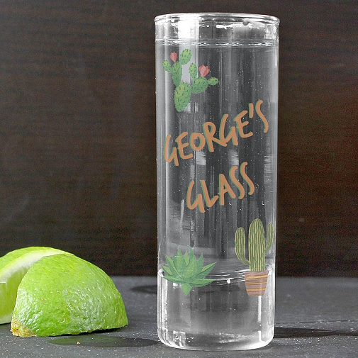 Personalised Cactus Shot Glass