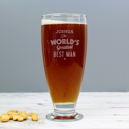 Personalised 'The World's Greatest' Craft Ale Beer Glass
