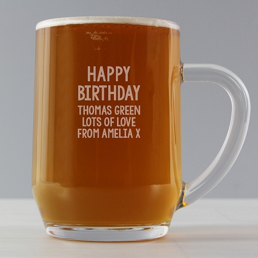 Personalised Free Text Tankard