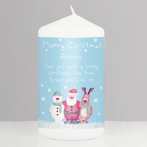 Personalised Snow Scene Candle