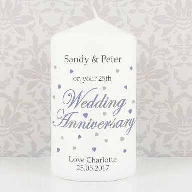 Personalised Anniversary Candle