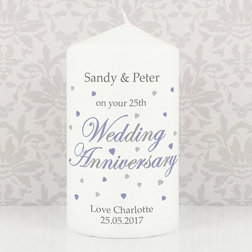 Personalised Anniversary Candle