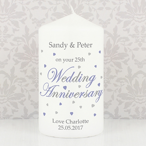 Personalised Anniversary Candle