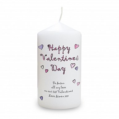 Happy Valentines Day Candle delivery to UK [United Kingdom]