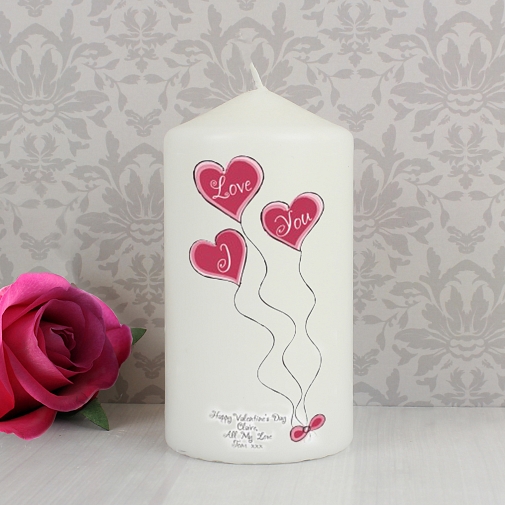 Heart Balloons Candle delivery to UK [United Kingdom]
