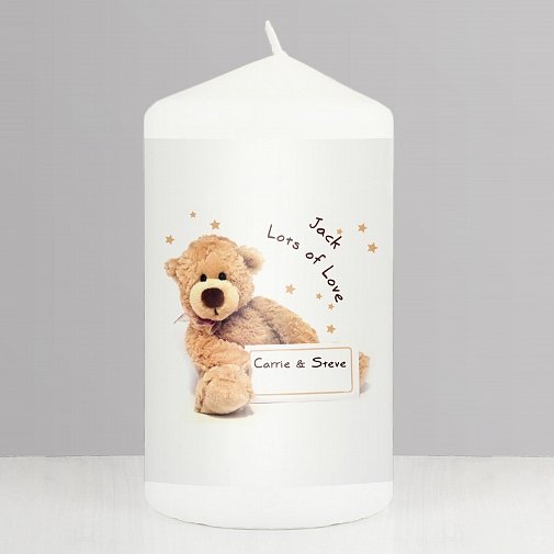 Personalised Teddy Candle