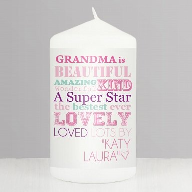 Personalised She Is... Candle