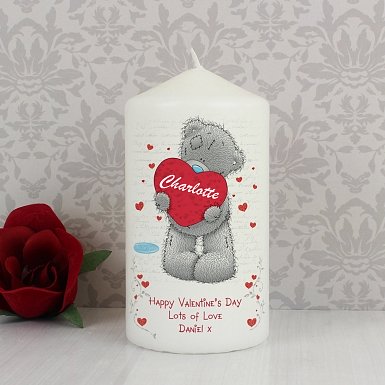 Personalised Me to You Big Heart Candle