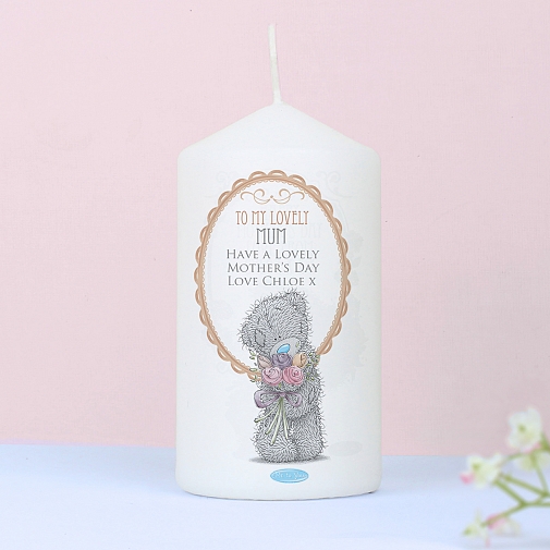 Personalised Me to You Flowers Candle For Her