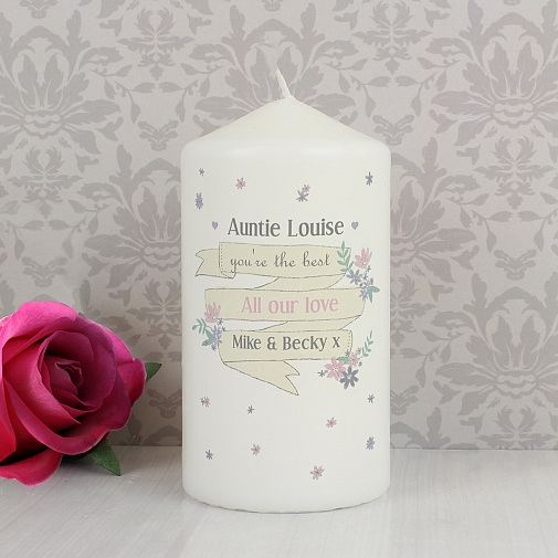 Personalised Garden Bloom Candle
