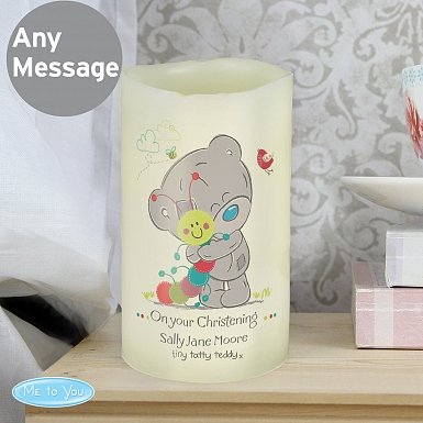 Personalised Tiny Tatty Teddy Cuddle Bug Nightlight LED Candle