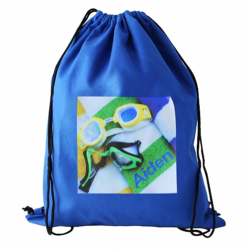 Personalised Swimming Goggles Blue Swim & Kit Bag