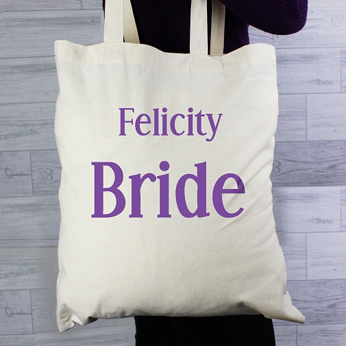 Personalised Bride Cotton Bag