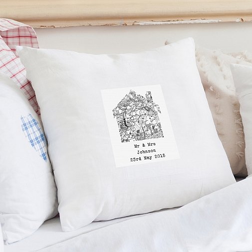 Old Series Map Home Cushion Cover
