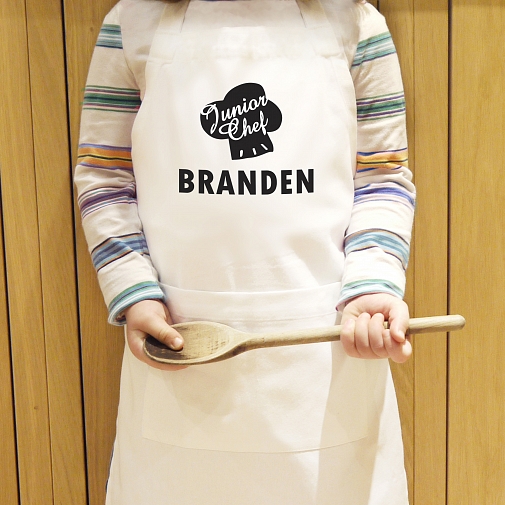 Personalised Junior Chef Kids Apron