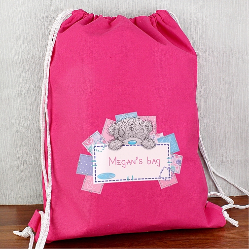 Personalised Me To You Pink Swim & Kit Bag