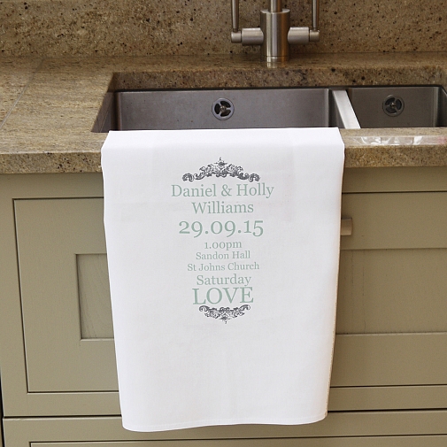 Wedding Typography Tea Towel