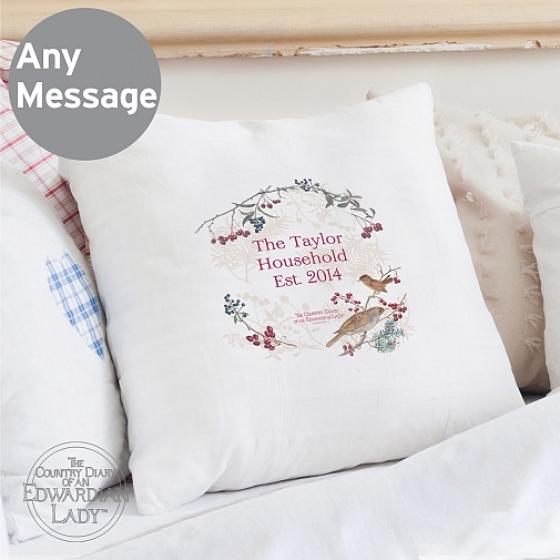 Personalised Country Diary Midwinter Cushion Cover